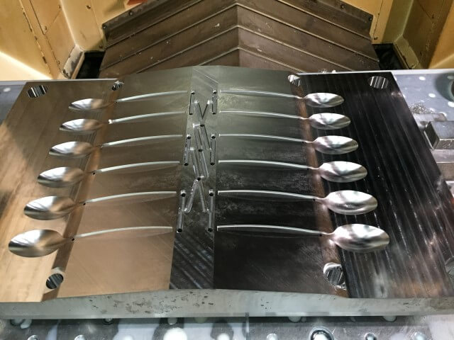 Plastic spoon mould